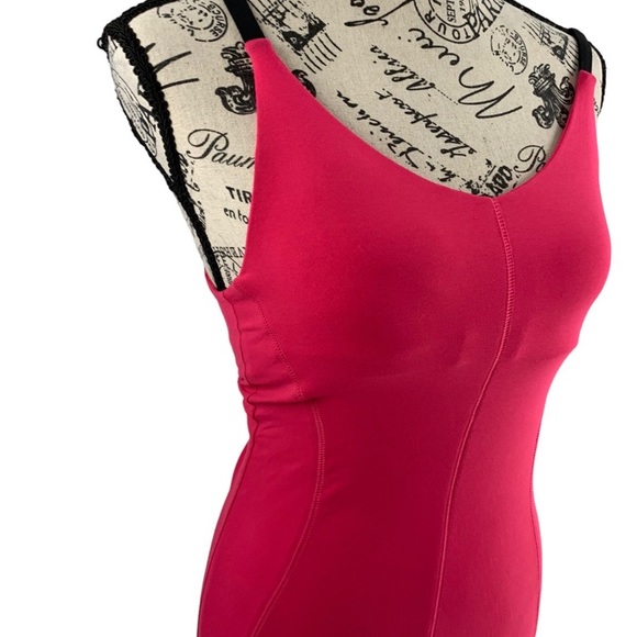 Champion Workout Tank Top Lightly padded, Mesh Back, fuchsia pink, Women's XS - Picture 3 of 11